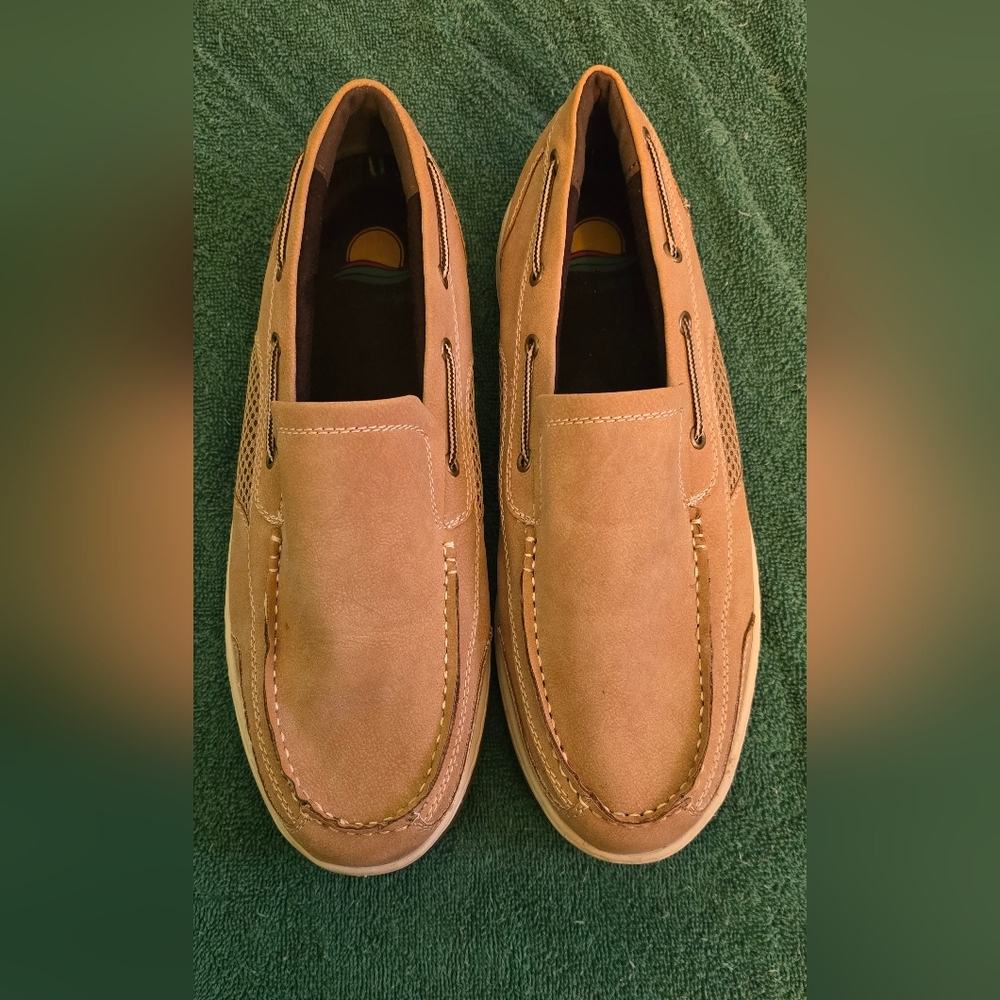 Maui Island Tan Slip-On Loafers